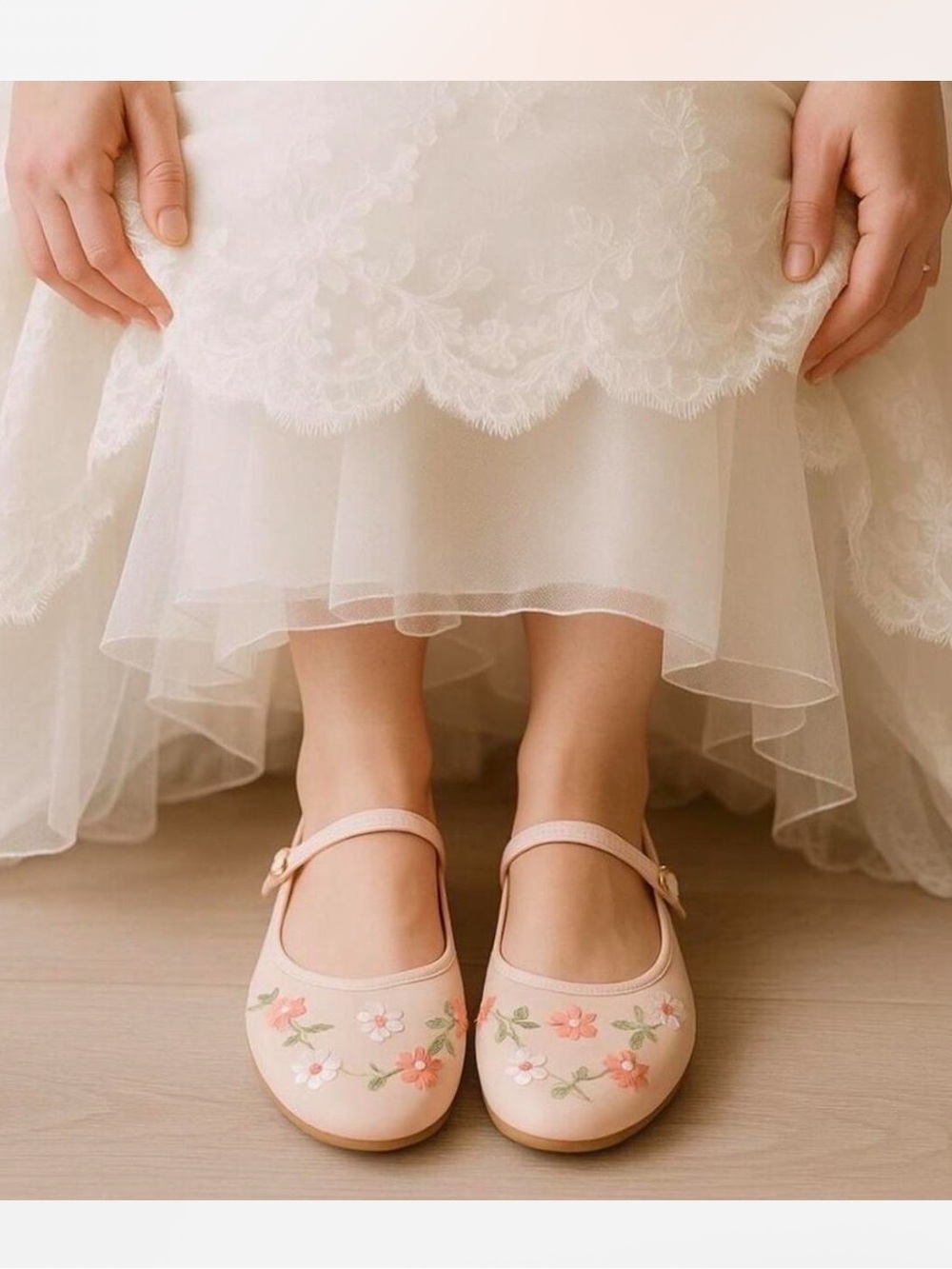 Brand New in Box Wild Fable Embroidered Pink Mesh Flats